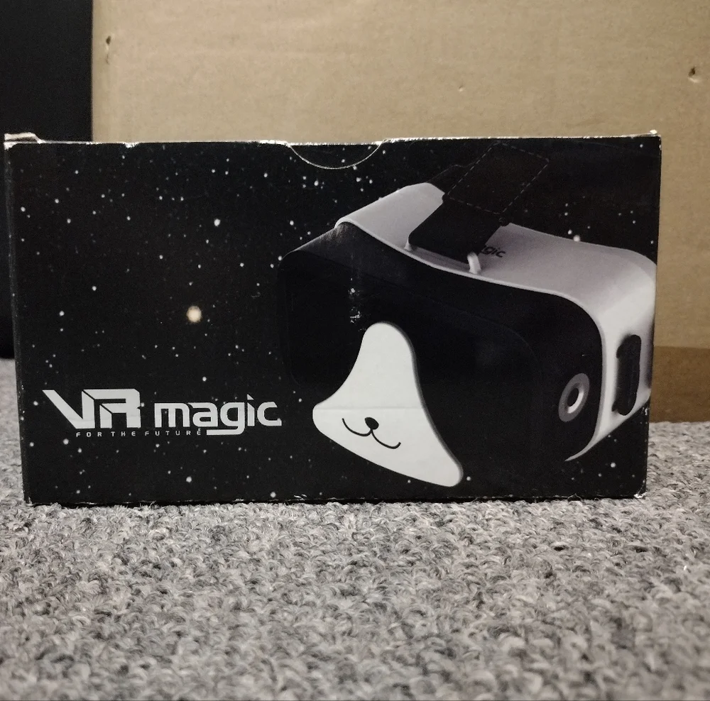 Magic VR Headset in Black and White